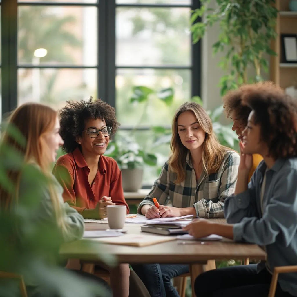Equipo de Trefoil en reunión